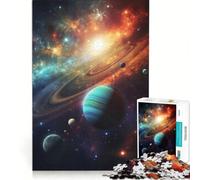 Puzzle da 1000 pezzi per adulti: Il Sistema Solare gioco rompicapo assemblaggio di modelli per rafforzare l'amore tra le coppie 38x26cm