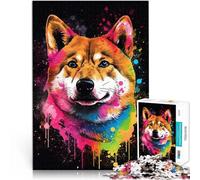 Puzzle da 1000 pezzi per adulti, il sofisticato giocattolo Shiba Inu, tutta la famiglia per adolescenti dai 14 anni in su, 50 x 75 cm