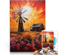 Puzzle da 1000 pezzi per adulti il sogno del contadino Giocattoli educativi per l'apprendimento Giochi per famiglie Opera d'arte 38x26cm