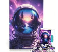 Puzzle da 1000 pezzi per adulti "Il sogno dell'astronauta", gioco per famiglie, gara di velocità manuale, adatto come decorazione da scrivania 38x26cm