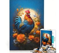 Puzzle da 1000 pezzi per adulti "Il sogno di un gallo", gioco rilassante, attività divertenti da fare in casa, per rafforzare l'amore tra le coppie 50x75cm