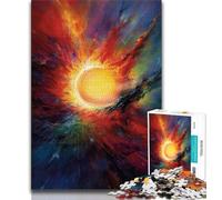 Puzzle da 1000 pezzi per adulti il sole e le tempeste puzzle per adolescenti sfida di intelligenza cerebrale giocattoli avvincenti per la decorazione della casa 26x38cm