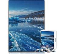 Puzzle da 1000 pezzi per adulti "Il sole splende sul lago Baikal" P, rilassante e dolce svago, taglio fine e liscio, giocattolo artigianale, dimensioni 50x75cm