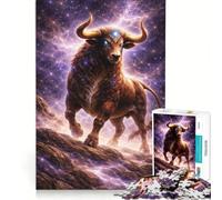 Puzzle da 1000 pezzi per adulti Il Toro dello Zodiaco gioco interattivo divertente antistress compleanni e altre occasioni 38x52cm