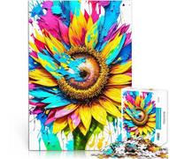 Puzzle da 1000 pezzi per adulti Il tuffo del girasole Giocattolo educativo intellettuale decomprimente Migliorare l'amore tra le coppie 52x38cm