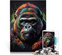Puzzle da 1000 pezzi per adulti Il vecchio gorilla Difficile da completare ma divertente e umoristico Migliorare l'amore tra le coppie 75x50cm