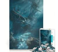 Puzzle da 1000 pezzi per adulti Il vecchio naufragio gioco interattivo divertente antistress compleanni e altre occasioni 38x52cm