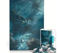 Puzzle da 1000 pezzi per adulti "Il vecchio naufragio" gioco rompicapo difficile per rafforzare l'amore tra le coppie 38x26cm