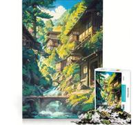 Puzzle da 1000 pezzi per adulti "Il villaggio dimenticato", gioco educativo, analisi e logica, regalo per donne 38x52cm