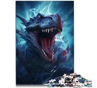 Puzzle da 1000 pezzi per adulti Il Wilde Tyrannosaurus Rex divertente giochi fantastici regali e giocattoli per adolescenti dai 14 anni in su, 26 x 38 cm
