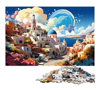 Puzzle da 1000 pezzi per adulti illustrazione a colori del greco Simos sfida educativa antistress sfida difficile 1000 pezzi (75x50 cm)