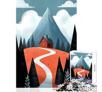 Puzzle da 1000 pezzi per adulti illustrazione di una baita di montagna decorazioni per la casa giocattoli idee regalo gioco per famiglie interessante riduzione dello stress dimensioni 50x75cm