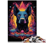 Puzzle da 1000 pezzi per adulti illustrazioni di un futuro doberman sofisticato puzzle difficile grande regalo per adolescenti dai 14 anni in su, 50 x 70 cm