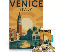 Puzzle da 1000 pezzi per adulti immagine di Venezia Italia poster di viaggio gioco rompicapo antistress ogni pezzo è unico 50x75cm