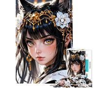 Puzzle da 1000 pezzi per adulti Imperatrice Celeste Nekomata gioco da parete divertente e spiritoso ideale come regalo di compleanno o per occasioni speciali (dimensioni 38x52cm)