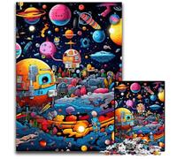 Puzzle da 1000 pezzi per adulti, in cartone, raffigurante pianeti galattici, ideale per gli innamorati, perfetto regalo di Natale, Capodanno e San Valentino, 26X38CM/10,23x14,96 pollici.