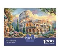 Puzzle da 1000 pezzi per adulti, in cartone riciclato, con rovine antiche, antistress, divertimento per le giornate di pioggia, per la casa, il tempo libero, 38x26 cm/1000 pezzi