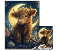Puzzle da 1000 pezzi per adulti, in legno di yak, giochi educativi, con poster abbinato e scheda di curiosità, per età dai 14 anni in su, 50x75cm