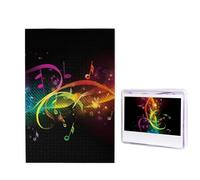 Puzzle da 1000 pezzi per adulti in legno impegnativo puzzle colorato note musicali foto puzzle personalizzato per adulti e bambini serate di gioco in famiglia 50 x 49,5 cm Puzzle