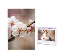 Puzzle da 1000 pezzi per adulti in legno impegnativo puzzle con foto di fiori di ciliegio puzzle personalizzato per adulti e bambini serate di gioco in famiglia 50 x 49,5 cm puzzle