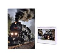 Puzzle da 1000 pezzi per adulti in legno impegnativo puzzle con treno a vapore puzzle fotografico personalizzato per adulti e bambini notti di gioco in famiglia 50 x 49,5 cm Puzzle