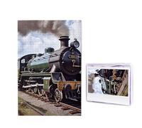 Puzzle da 1000 pezzi per adulti in legno impegnativo puzzle locomotiva a vapore treno foto puzzle personalizzato per adulti e bambini serate di gioco in famiglia 50 x 49,5 cm Puzzle