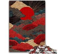 Puzzle da 1000 pezzi per adulti in stile giapponese con onde, per bambini dai 14 anni in su, interessanti regali per ridurre lo stress per amici e familiari, 26x38cm