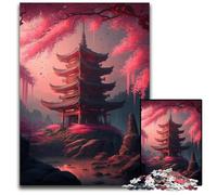 Puzzle da 1000 pezzi per adulti in stile giapponese, puzzle difficili per adulti, regalo perfetto per l'arredamento della casa e il divertimento delle vacanze, 26X38CM/10,23x14,96 pollici.