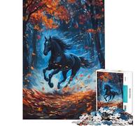 Puzzle da 1000 pezzi per adulti "In the Rush of Leaves" Gioco rompicapo per adulti Taglio di precisione Ideale come regalo (Dimensioni 50x75cm)