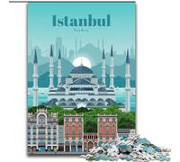 Puzzle da 1000 pezzi per adulti in visita in Turchia, apprendimento educativo tutta la famiglia 26x38cm
