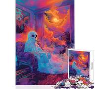 Puzzle da 1000 pezzi per adulti incantesimo del crepuscolo decorazione per la casa giocattoli regali di Babbo Natale segreto gioco per famiglie aiuta il cervello esercizio dimensioni 38x52cm