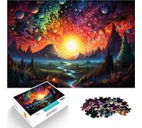 Puzzle da 1000 pezzi per adulti Incantevole paesaggio gioco di pensiero 26 x 38 cm antistress vacanza a casa passatempo per bambini dai 14 anni in su