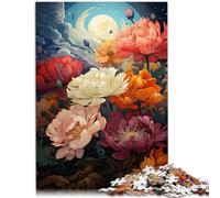 Puzzle da 1000 pezzi per adulti incantevoli fiori divertenti giochi per tutta la famiglia, antistress vacanza a casa, passatempo per adolescenti dai 14 anni in su, 26 x 38 cm
