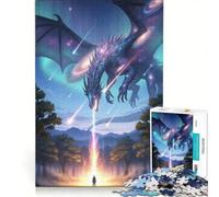 Puzzle da 1000 pezzi per adulti, Incontro con il Drago Cosmico nella Foresta, Gioco Divertente, Analisi e Logica, Adatto per Decorazione Scrivania 50x75cm