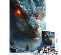 Puzzle da 1000 pezzi per adulti Incontro con il drago gioco rompicapo sfida difficile giocattolo decorativo da parete per rafforzare l'amore tra le coppie (50x75cm)