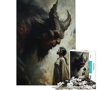 Puzzle da 1000 pezzi per adulti "Incontro dei Jinn" sfida di intelligenza gioco avvincente impossibile decorazione da parete ottimo regalo (dimensioni 75x50cm)