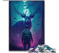 Puzzle da 1000 pezzi per adulti "Incontro magico" in legno, un regalo perfetto per il divertimento in famiglia, 50x75cm, per decorazioni per la casa, allenamento del cervello e regali per le feste