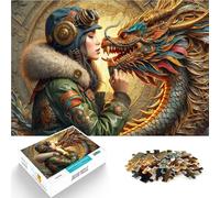 Puzzle da 1000 pezzi per adulti Incontro Steampunk Difficile da completare ma divertente e umoristico perché è ideale come regalo per tutta la famiglia 52x38cm