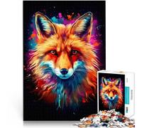 Puzzle da 1000 pezzi per adulti Incredibile arte di Fox Giocattolo educativo intellettuale decomprimente Gioco educativo per compleanno e Natale 52x38cm
