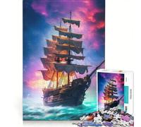 Puzzle da 1000 pezzi per adulti: incredibile nave pirata, gioco impossibile, attività divertenti da fare in casa, regalo di Natale o compleanno 50x75cm