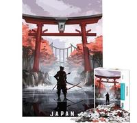 Puzzle da 1000 pezzi per adulti incredibile porta Torii giapponese sfida per l'intelligenza giocattolo avvincente giochi per famiglie difficile regalo di Babbo Natale segreto (dimensioni 38x26cm)