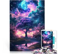 Puzzle da 1000 pezzi per adulti Incredibile Puzzle educativo di apprendimento della natura fantastica al neon Regalo di compleanno. Adatto per adolescenti 14 anni e oltre. 50x70cm