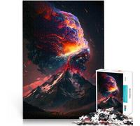 Puzzle da 1000 pezzi per adulti Inferno in eruzione Fatto di legno per età pari o superiore a 14 anni Gioco di decorazione della casa Buon regalo misurare:50x75cm