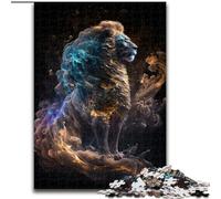Puzzle da 1000 pezzi per adulti "Infinite Pride Of The Lion", puzzle in cartone perfetti per Halloween, Natale, regalo di compleanno, dimensioni 38x26cm