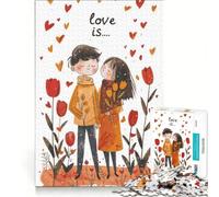 Puzzle da 1000 pezzi per adulti "Innamorarsi a San Valentino", gioco impossibile, rilassante e stimolante per la mente, ideale come decorazione da scrivania 38x52cm