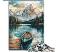 Puzzle da 1000 pezzi per adulti "Inverno Barca", giocattoli per l'intrattenimento della famiglia, ideali come regalo per tutta la famiglia (26x38cm)