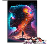 Puzzle da 1000 pezzi per adulti "Io sono il cosmo" in legno divertente regalo e attività per la casa 50x75cm decorazione artistica fai da te perfetto regalo di compleanno.