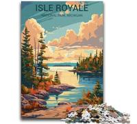 Puzzle da 1000 pezzi per adulti Isle Royale National Park 1000 pezzi per adolescenti, regalo di compleanno, regali, arte murale per età 14+ (50x75cm)