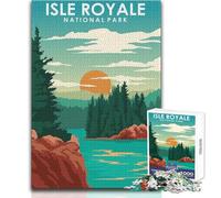 Puzzle da 1000 pezzi per adulti Isle Royale National Park, gioco stimolante, giocattoli, regali per donne, regalo di compleanno, dimensioni 50x75cm