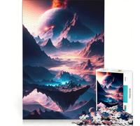 Puzzle da 1000 pezzi per adulti, Isola Celeste, gioco interattivo, taglio di precisione, regalo di compleanno, regalo 50x75cm